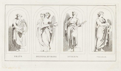 Erato, Polymnia et Vrania, Euterpe, Thalia (1825)