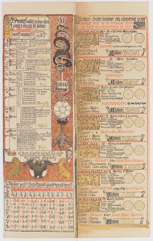 Calendrier Magique Pl.16 (1896)
